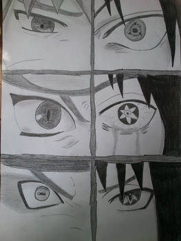 Naruto and Sasuke eyes