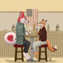 Yukon and Daria on their valentine date