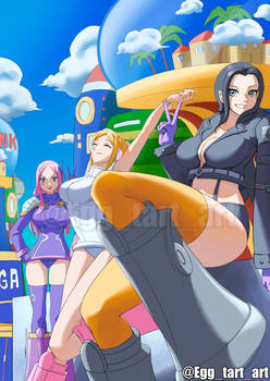 Robin, Nami and Bonney