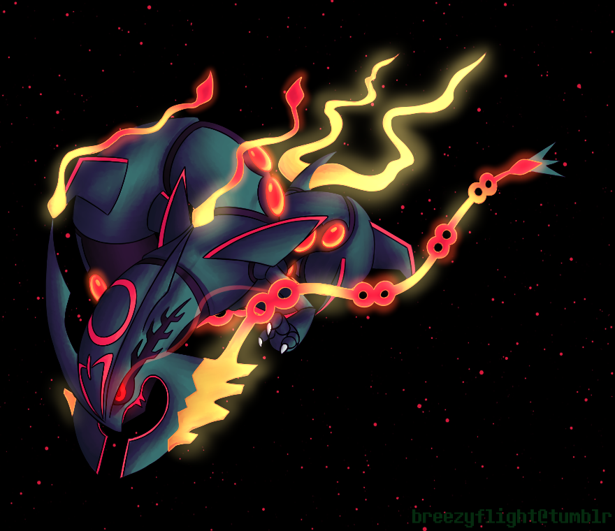 Day 603 B - Mega Rayquaza (Shiny) by AutobotTesla on DeviantArt