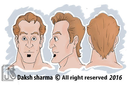 Character design face model sheet by artistdakshsharma on DeviantArt