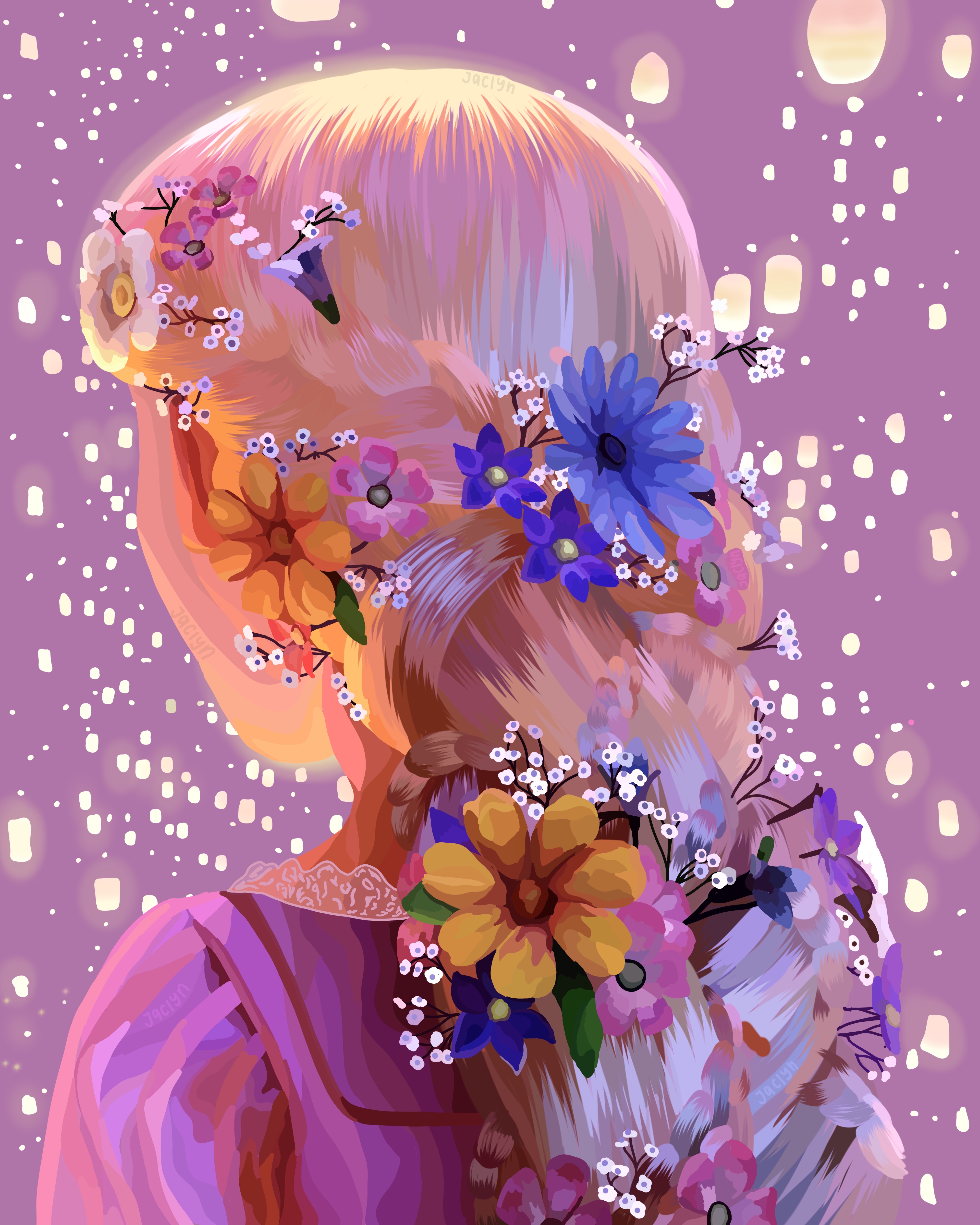 Rapunzel braided hair illustration by qwertyvy on DeviantArt Rapunzel braided hair illustration by qwertyvy on DeviantArt