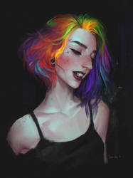 Rainbow portrait