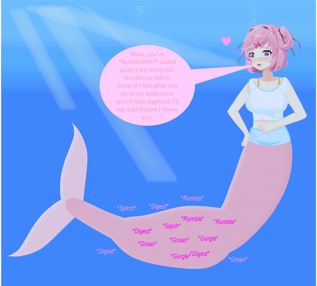 Digested Mermaid Mersuki digesting me pt 2 by sharkboy17 on DeviantArt