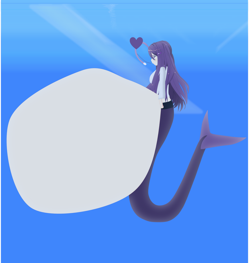 Digested Mermaid MerYuri digesting her food again! by sharkboy17 on DeviantArt