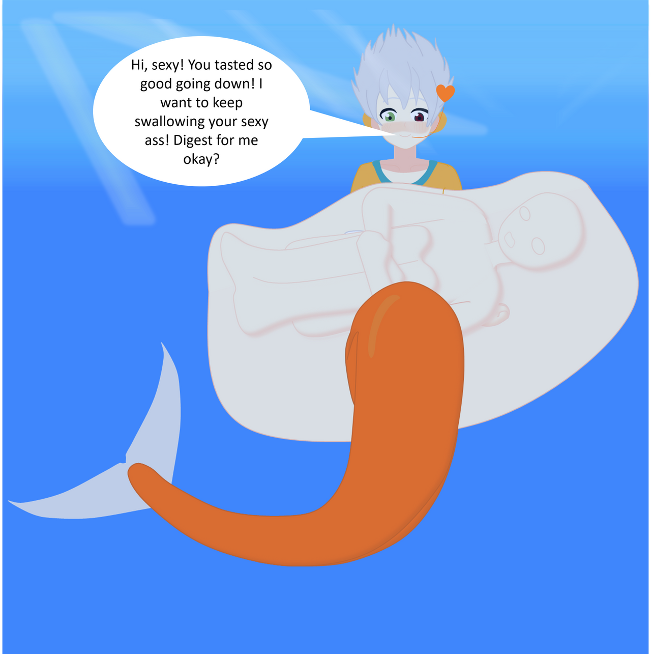 Digested Mermaid MerBulb digesting more prey! by sharkboy17 on DeviantArt