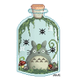 Pixel Totoro Bottle