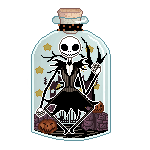 Nightmare Before Christmas Jack in a Bottle by gutterface