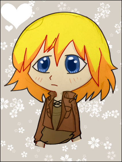 snk - Armin Arlert colored papersketch