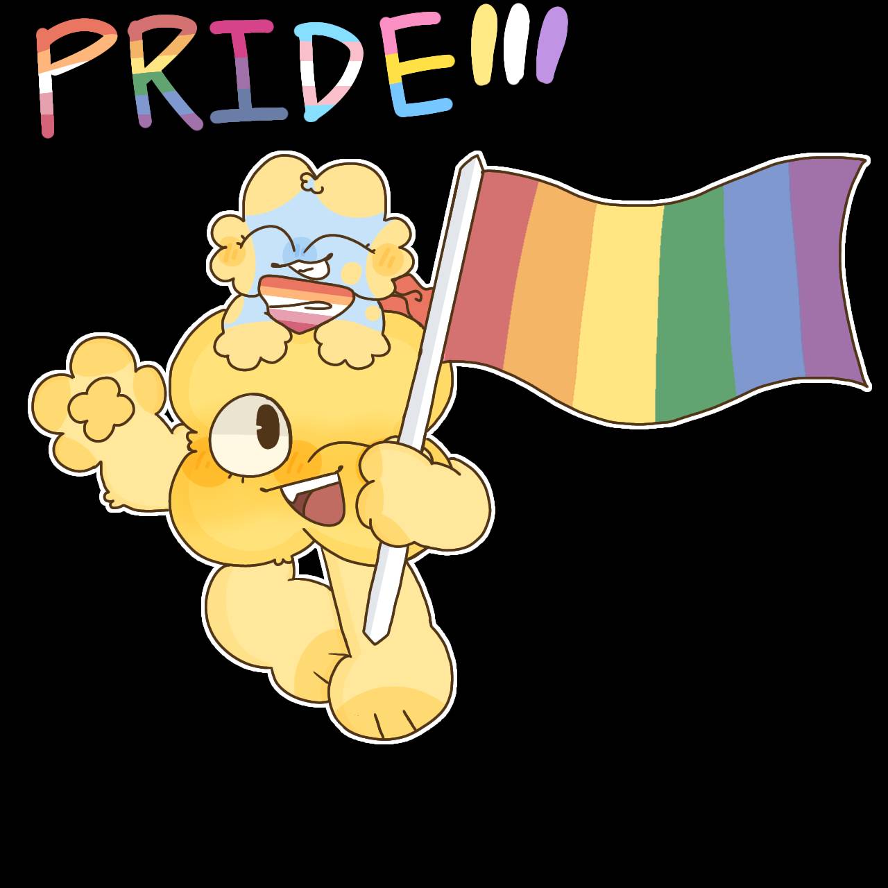 Palettepainter101 — Tibbs showing his pride just before pride month