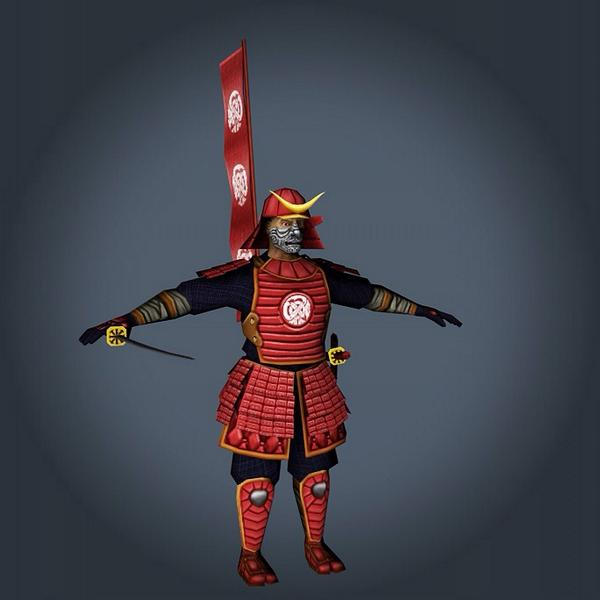 Low Ranking Samurai Low poly Samurai model by BatzStudio on DeviantArt