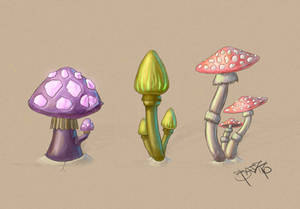 Mushrooms - Concept  art