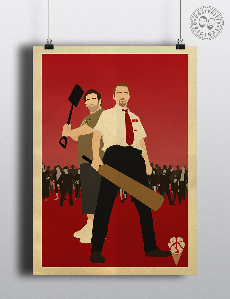 Shaun of the Dead Cornetto Minimalist Poster