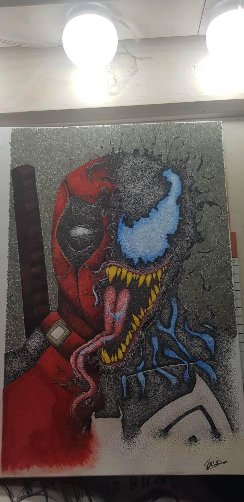 Venompool Drawing Reference Venompool by me.... +50 hrs work by SonicArt84 on DeviantArt