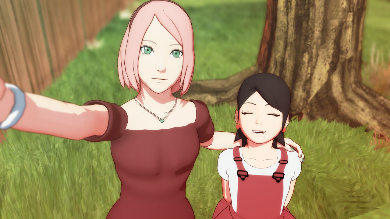 Sakura And Sarada By TemariiSamaa On DeviantArt sakura-and-sarada-by-temariisamaa-on-deviantart
