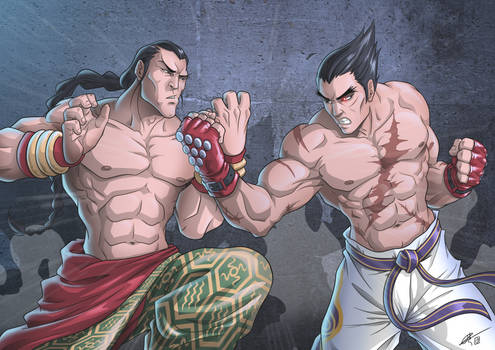 Tekken Kazuya Mishima vs Feng Wei