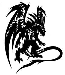 Dragon silhouette