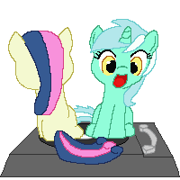 Spin Lyra and Bon Bon Spin