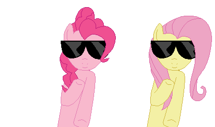 Pinkie Pie and Fluttershy Drop It Like It's Hot