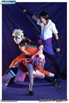 team 7 cosplay pose