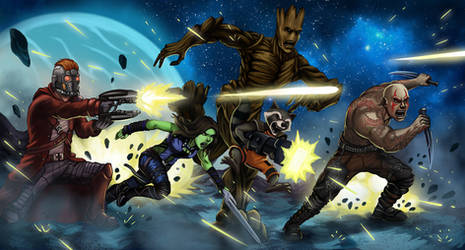 The Guardians of the Galaxy by Hidd3nNiN