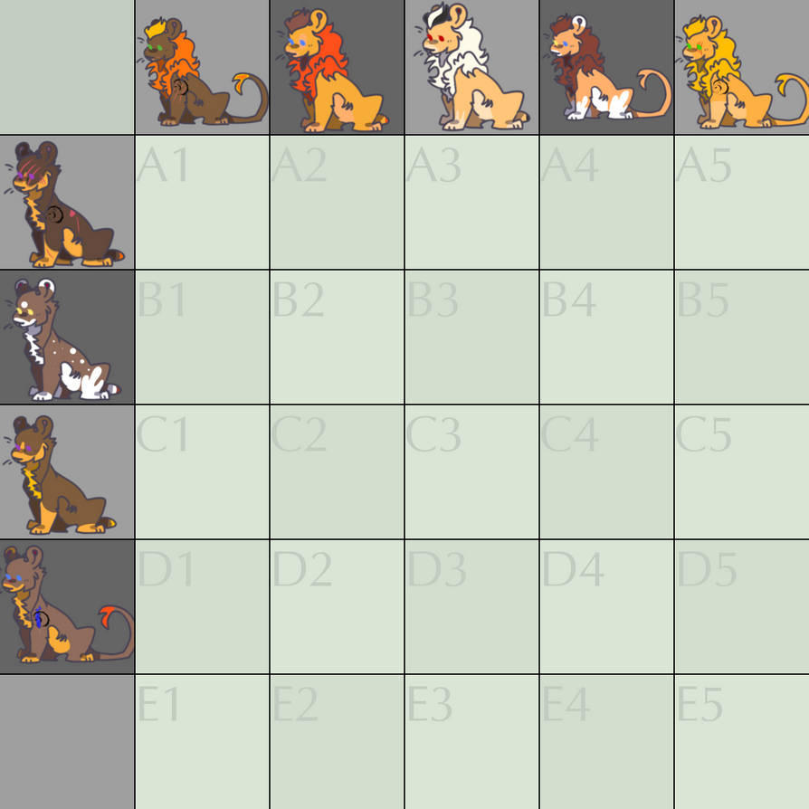 Breeding Grid Breeding Grid / Free (1) / Open! by AcheroraptorOFC on DeviantArt