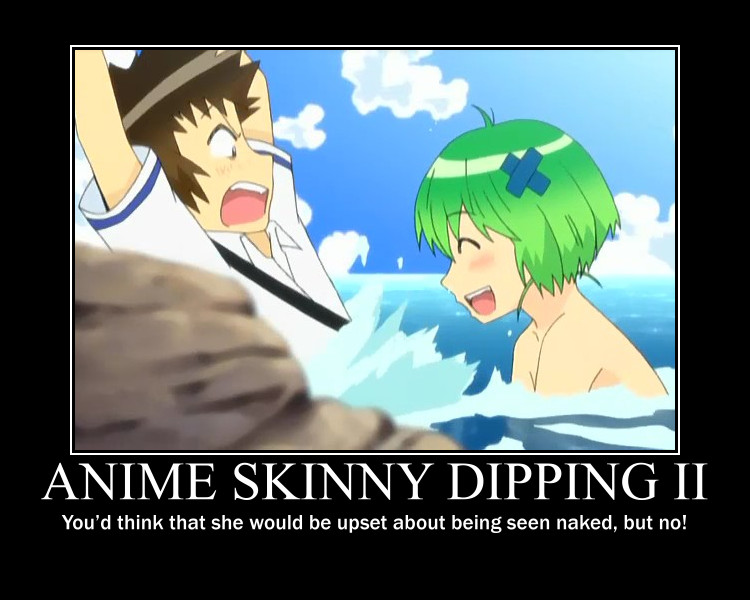Anime Girl Skinny Dipping