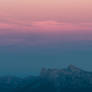Sunset on french Alpes