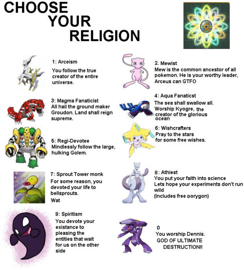 Pokemon Religions by Alister-Amelda on DeviantArt