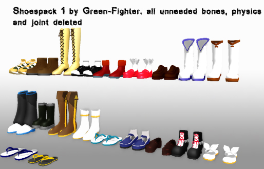 MMD shoespack 1 + DL