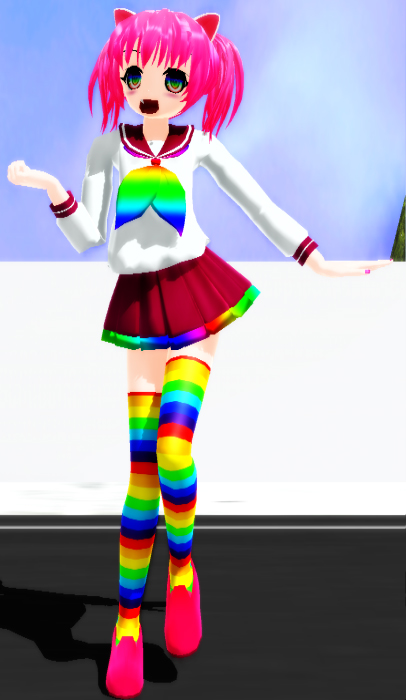 mmd weaboo girl model+DL