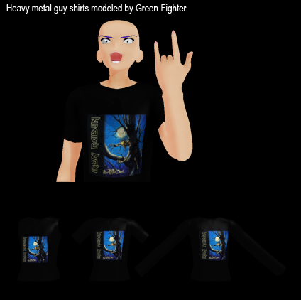 MMD heavy metal guy shirts+DL