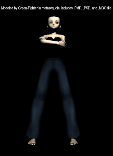 MMD Female baggy pants+DL