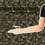 [MMD] Male Black T-Shirt Download