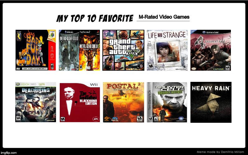 My Top 10 Favorite M Rated Video Games By Animetrain027 On DeviantArt my-top-10-favorite-m-rated-video-games-by-animetrain027-on-deviantart