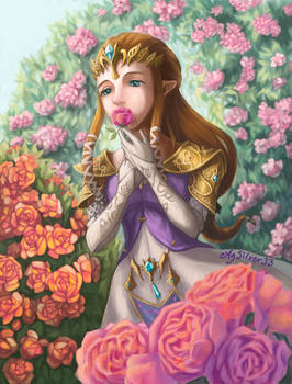 Princess Zelda - Rose garden