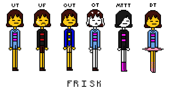 Frisk Sprites by Pepperonutti on DeviantArt