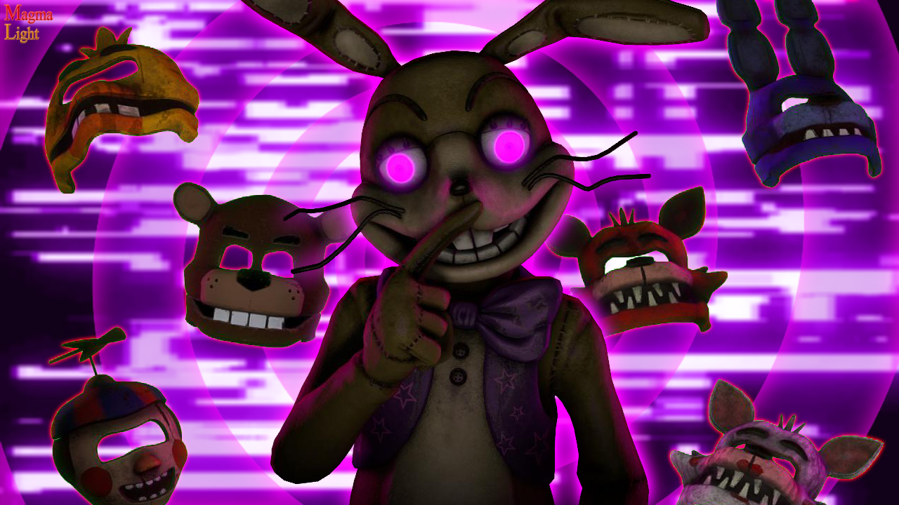 Blender/FNAF] Glitchtrap Render wallpaper by Greeninj on DeviantArt