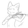 Violin kitty