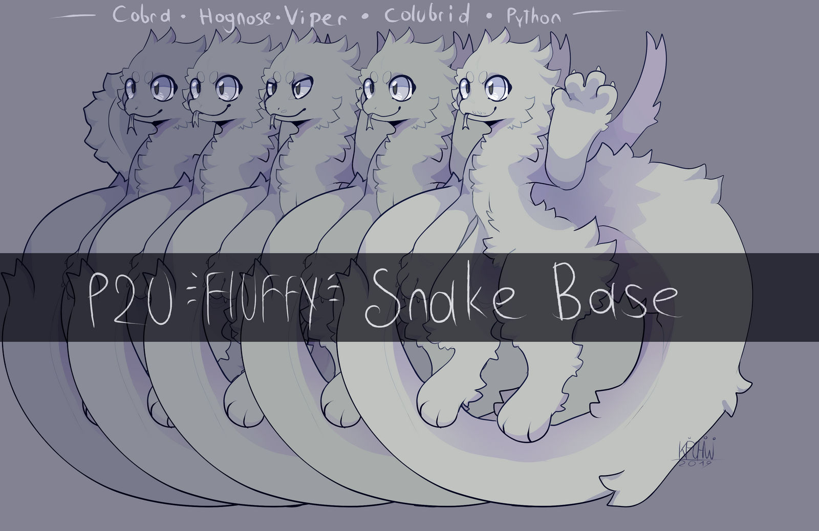 {P2U} Chibi Fluffy Snake Base by Kipchiwi on DeviantArt