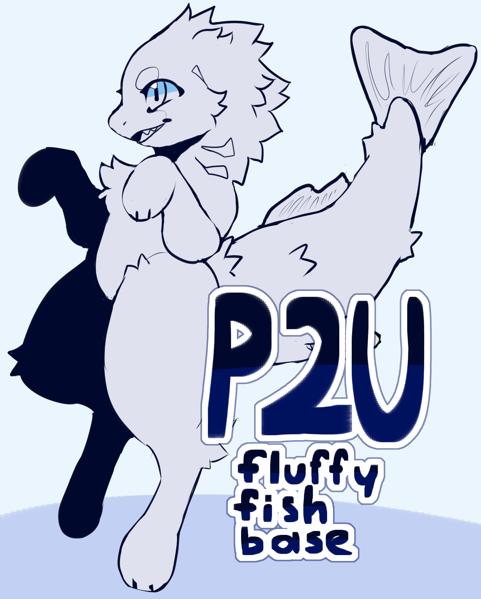 p2u Fluffy fish base by Kipchiwi on DeviantArt