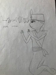 Fem as Ancient Egyptian Painting