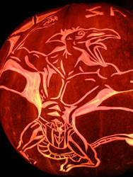 Sauron Pumpkin Close-up