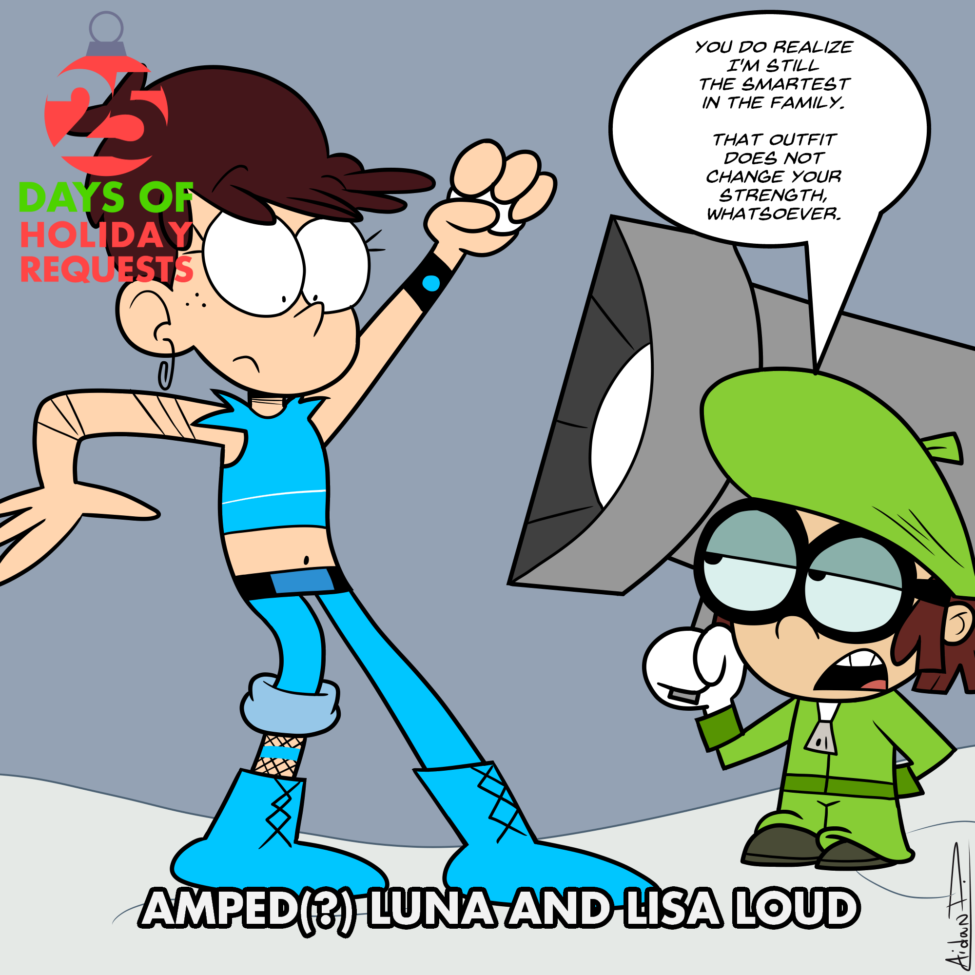 25 Days: Amped Luna and Lisa Loud by AidanDeFrehn on DeviantArt