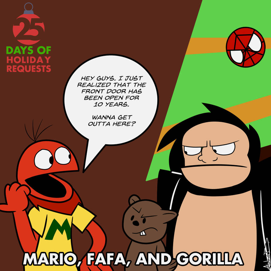 Fafa Mario 25 Days: Mario, Fafa, and Gorilla by AidanDeFrehn on DeviantArt