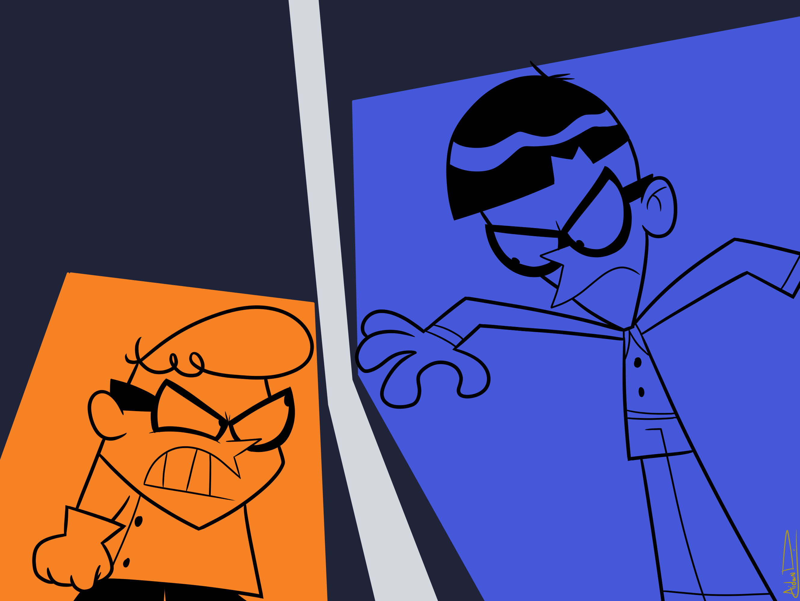 Dexter Vs. Mandark by AidanDeFrehn on DeviantArt