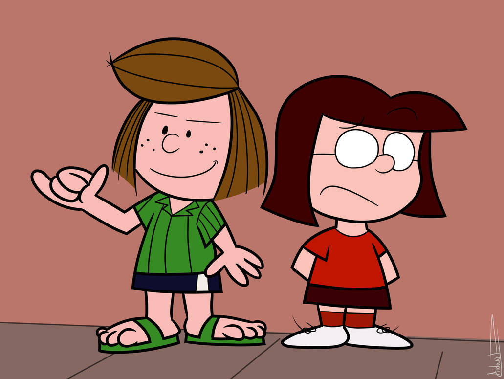 Peppermint Patty And Marcie By Aidandefrehn On Deviantart