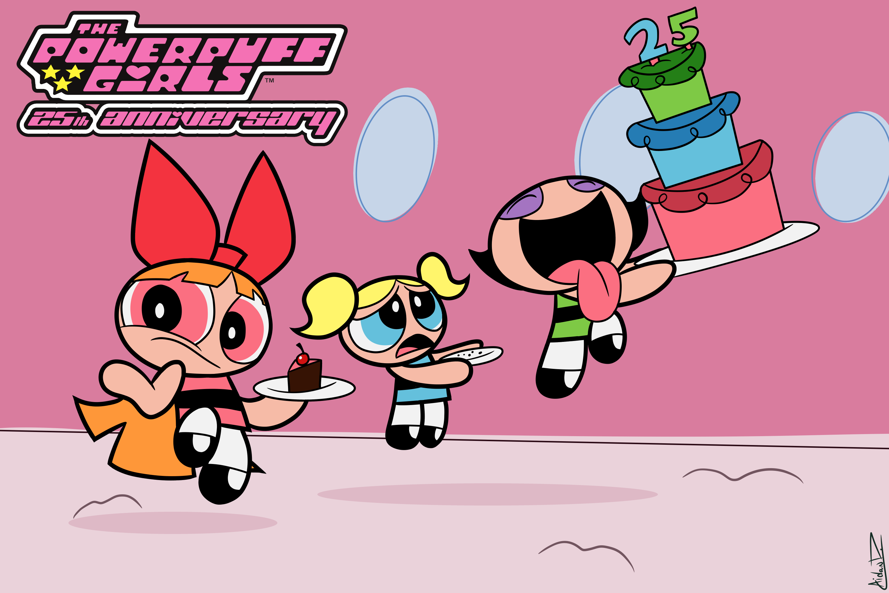 Powerpuff Ri Happy Happy 25th Birthday, Powerpuff Girls by AidanDeFrehn on DeviantArt