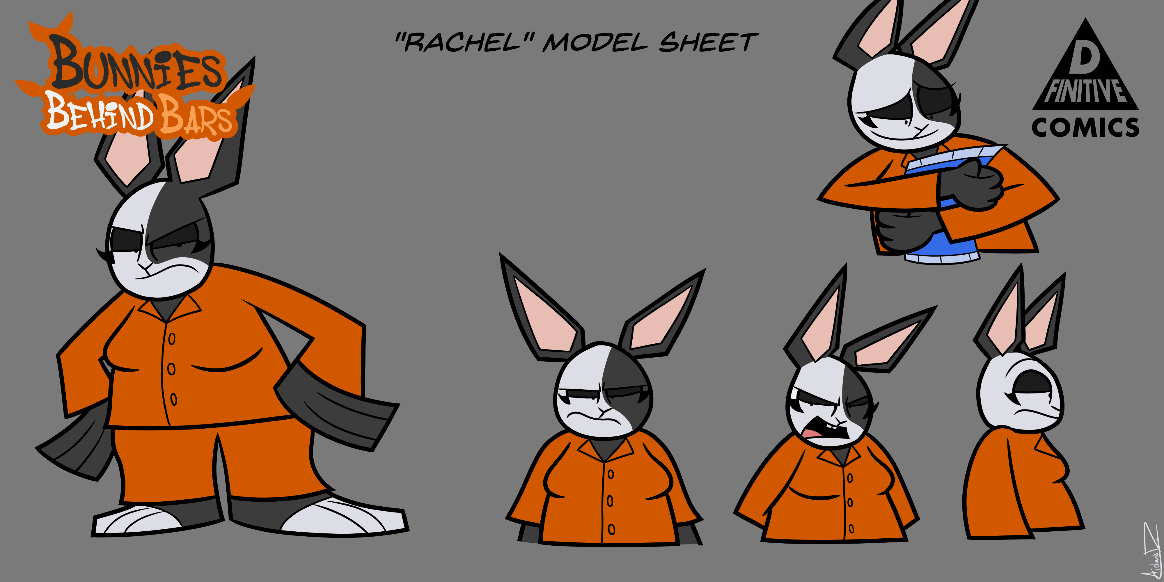 Bunnies Concept Art: Rachel (Model Sheet) by AidanDeFrehn on DeviantArt
