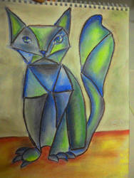 Expressionistic/Cubistic Cat